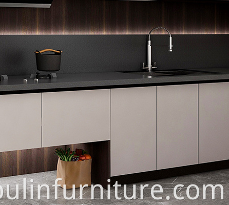 new luxury white quartz countertop kitchen cabinet